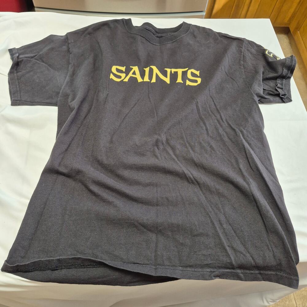 NFL Pro Line New Orleans Saints Drew Brees #9 T-Shirt Men’s M Black Football Tee